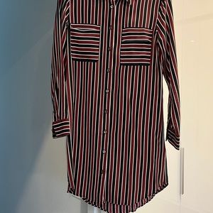 Striped shirt dress
